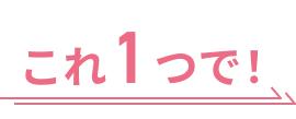 これ1つで！