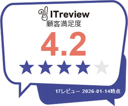 ITReview顧客満足度4.2